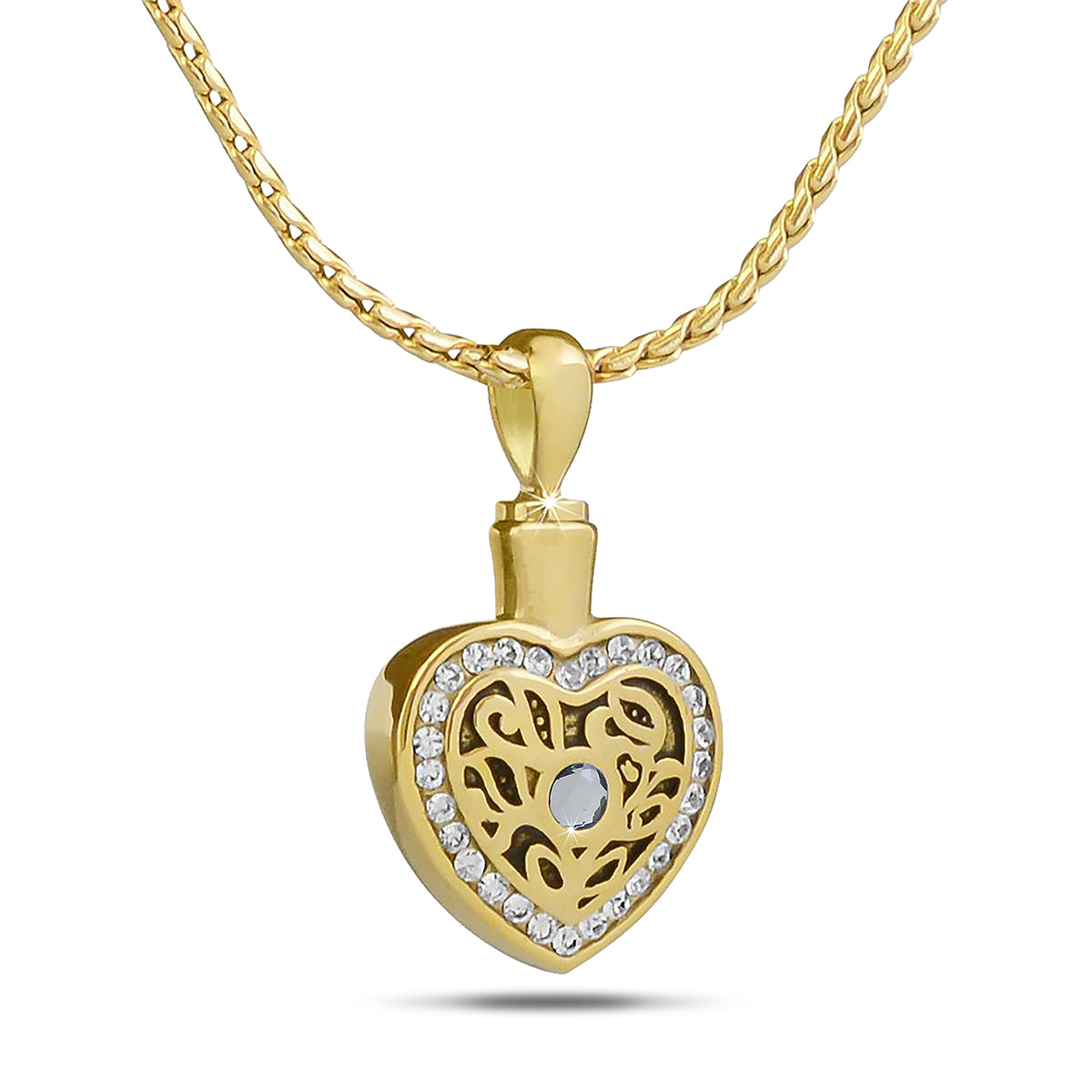 June w/ Alexandrite Gold Plated Steel Keepsake